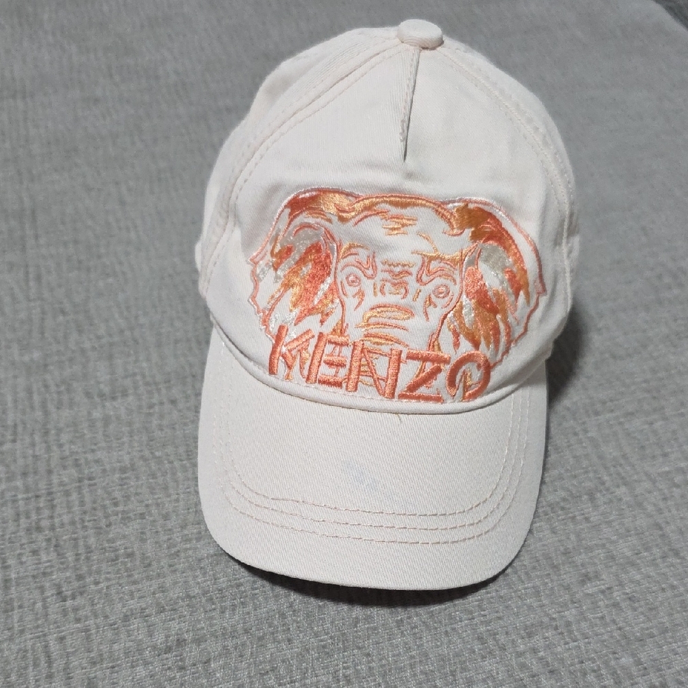 Kenzo Light Pink Hat with Orange Design